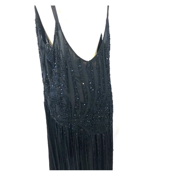 Scala Black Sequin Midi Dress - Picture 2 of 11